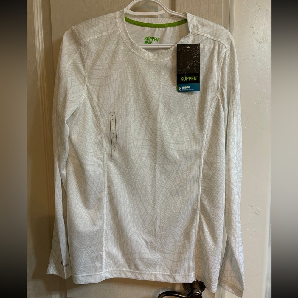 NWT Koppen Hydro Moisture Control White Longsleeve Large